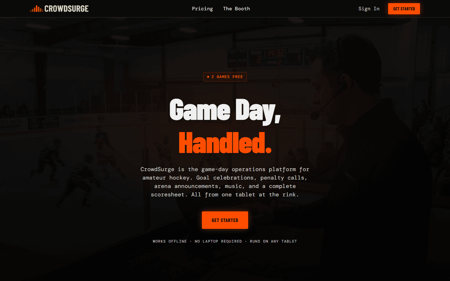CrowdSurge interface